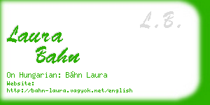 laura bahn business card